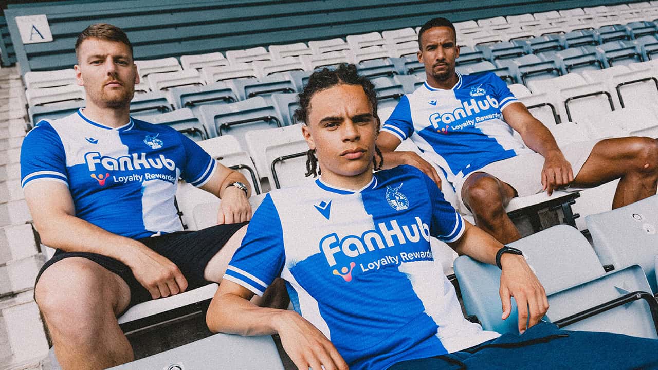 FanHub sponsorship on Bristol Rovers kit
